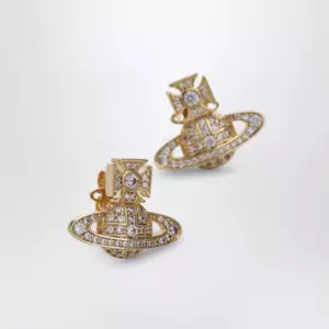Vivienne Westwood Orb earrings in gold-tone metal with crystals