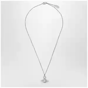 Vivienne Westwood Orb pendant necklace in platinum with crystals