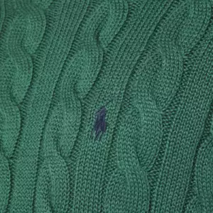 Polo Ralph Lauren Green cotton cable-knit jumper