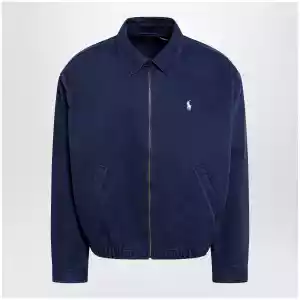 Polo Ralph Lauren Navy blue zip-up jacket in cotton