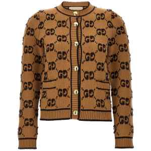 Gucci Gg Tweed Bouclè Cardigan