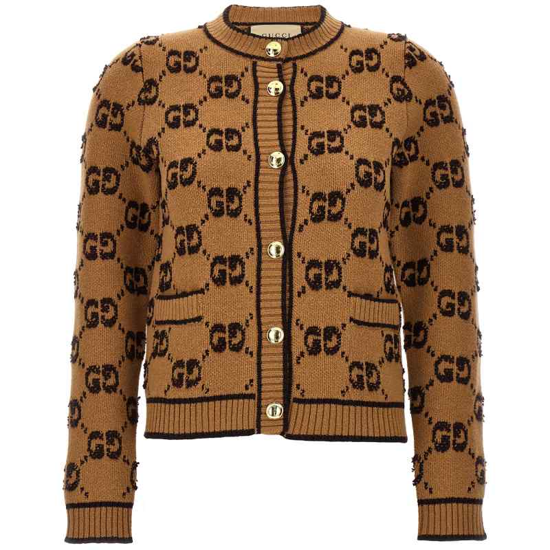 Gucci Gg Tweed Bouclè Cardigan