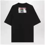 Balenciaga Bumper Stickers medium-fit cotton T-shirt in black