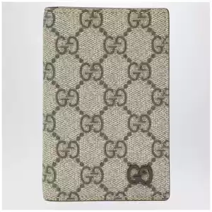 GUCCI GG Supreme fabric wallet in beige/ebony