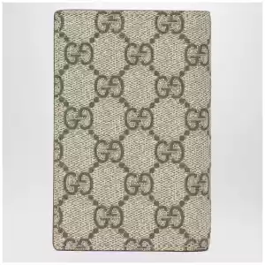 GUCCI GG Supreme fabric wallet in beige/ebony