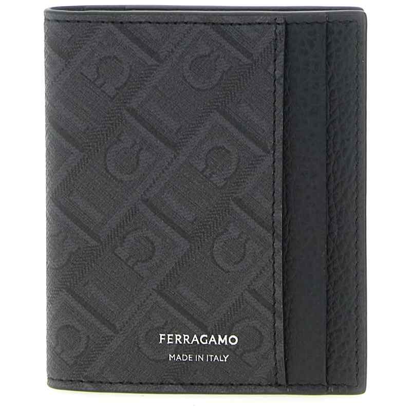 780333NEROGRIGIO_01_M_2026-02-25T09-37-40.866Z Ferragamo Monogram Card Holder