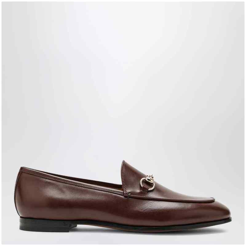 GUCCI Brown Jordaan loafer in leather