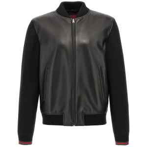 Gucci Bimaterial Bomber Jacket