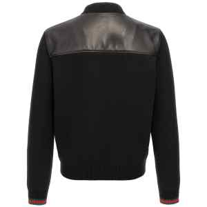 Gucci Bimaterial Bomber Jacket