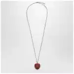 Valentino Garavani Coeur Royal red necklace