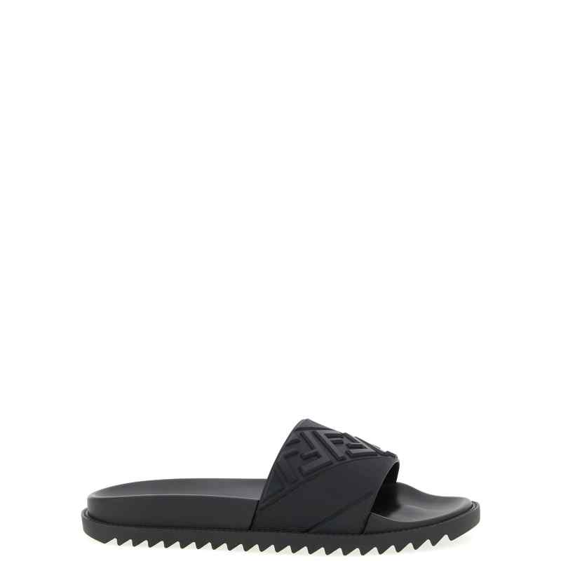 Fendi Logo Band Slides