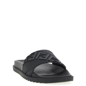 Fendi Logo Band Slides