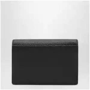 Valentino Garavani VLogo bifold card wallet in black leather