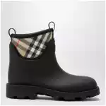 Burberry Marsh Stamp rubber and nylon rain boots in black