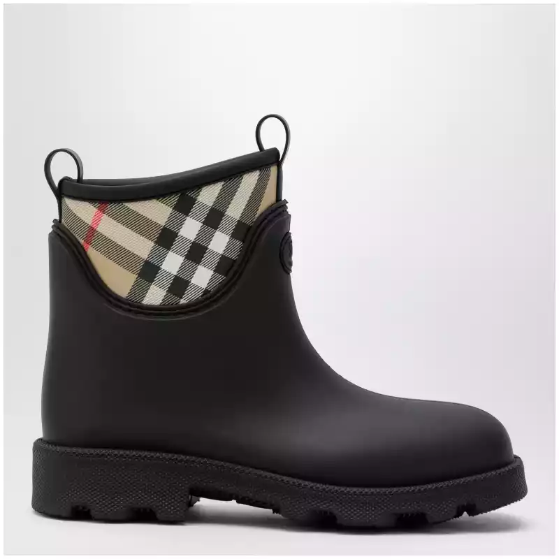 Burberry Marsh Stamp rubber and nylon rain boots in black