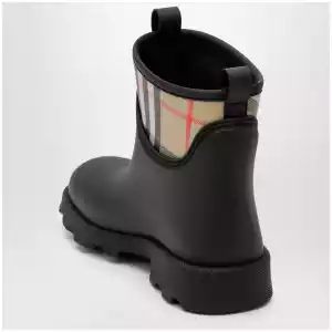 Burberry Marsh Stamp rubber and nylon rain boots in black