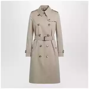 Burberry Long Kensington Heritage cotton trench coat in honey