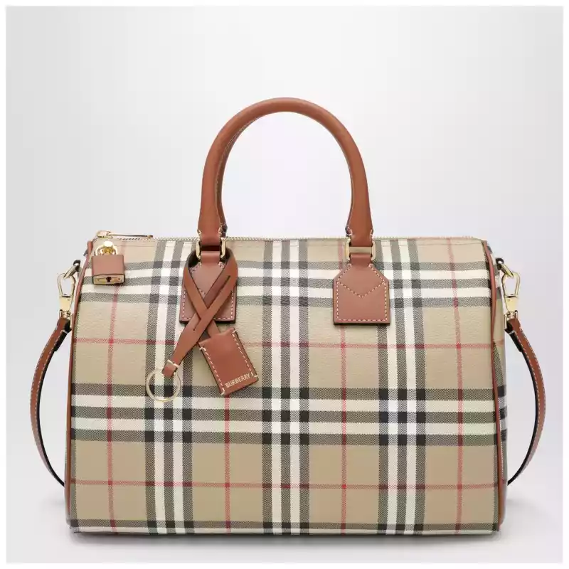 Burberry Medium bowling bag with Check pattern