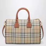 Burberry Medium bowling bag with Check pattern