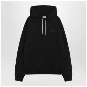 Burberry Black sweatshirt with Check-pattern inserts
