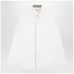 Burberry Classic-fit cotton poplin shirt with Check trim, white