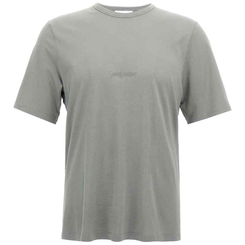 Saint Laurent Logo Embroidery T-shirt