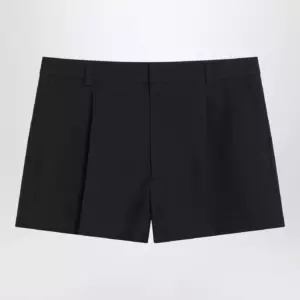 GUCCI Shorts dark grey in wool twill