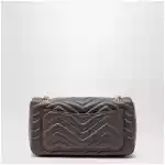 GUCCI Medium GG Marmont shoulder bag in taupe leather