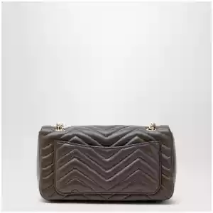 GUCCI Medium GG Marmont shoulder bag in taupe leather