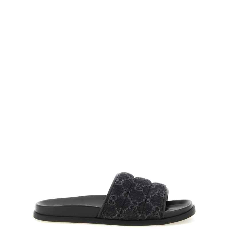 Gucci Gg Denim Slides