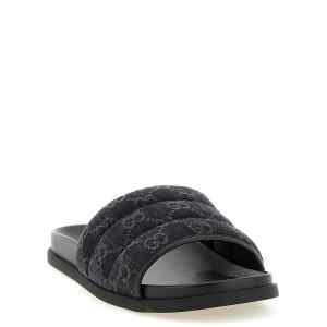 Gucci Gg Denim Slides