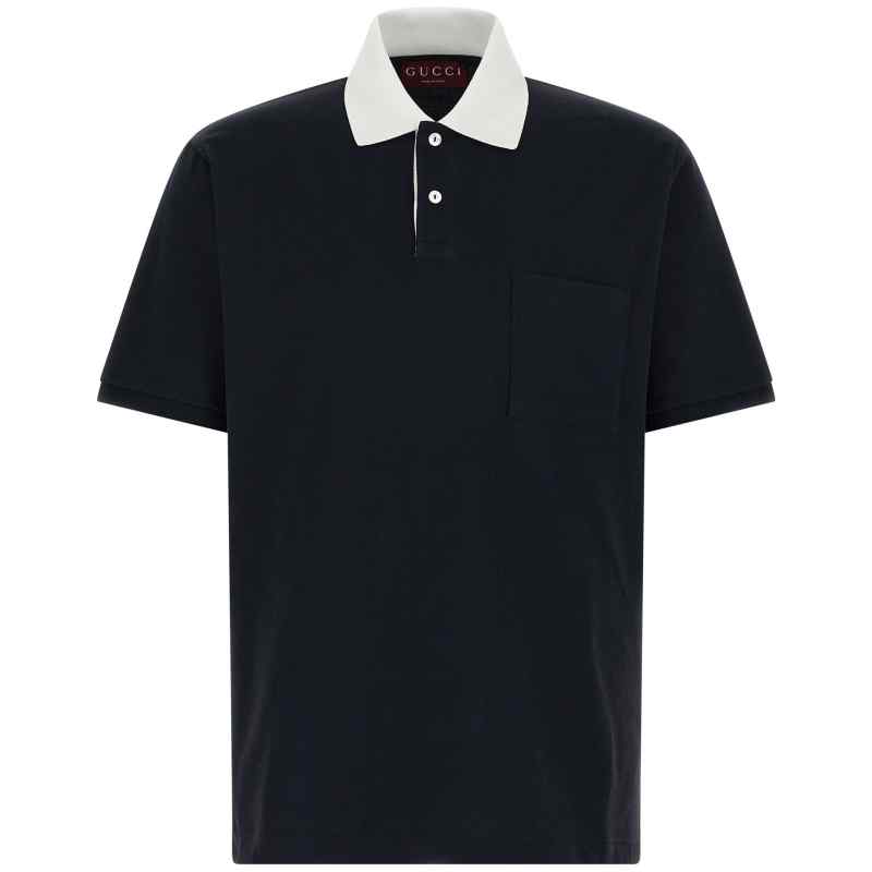 Gucci Contrast Collar Polo Shirt