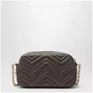 GUCCI Small GG Marmont camera bag in taupe nappa leather
