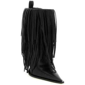 Balenciaga Avenue Fringe Ankle Boots