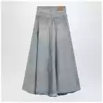 Balenciaga Light blue maxi godet denim skirt