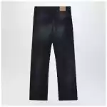 Balenciaga Wide-leg blue washed-effect jeans