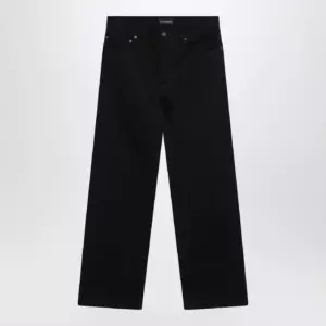 Balenciaga Black cotton denim trousers