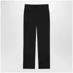 GUCCI Black Wool Trousers With GG Pattern