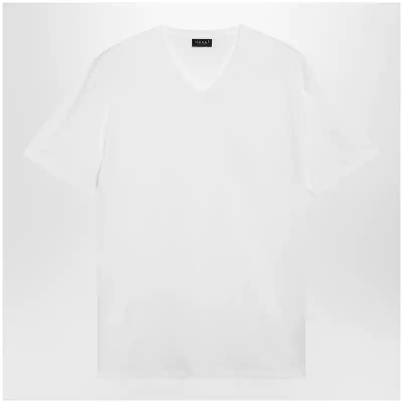 GUCCI White stretch modal T-shirt