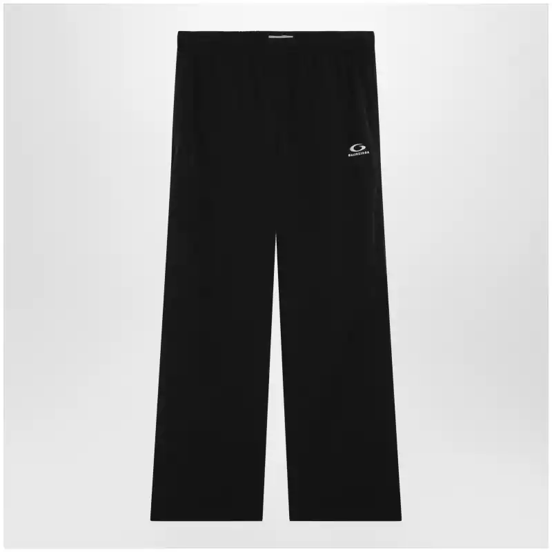 866538TUO05_S_BALEN-1000.x Balenciaga Black trousers in Loop Sports Icon technical polyamide