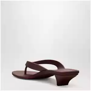 GUCCI Vittoria Brown Rubber Flip-Flops