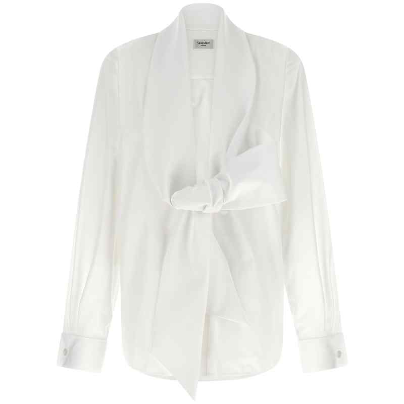 870726Y1H489000_01_M_2026-04-21T08-26-56.881Z Saint Laurent Lavallière Collar Shirt