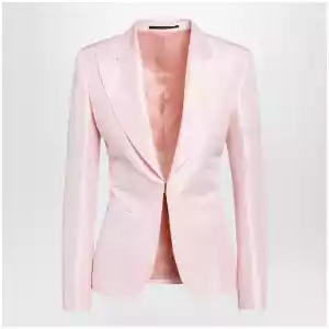 GUCCI Pink silk faille jacket