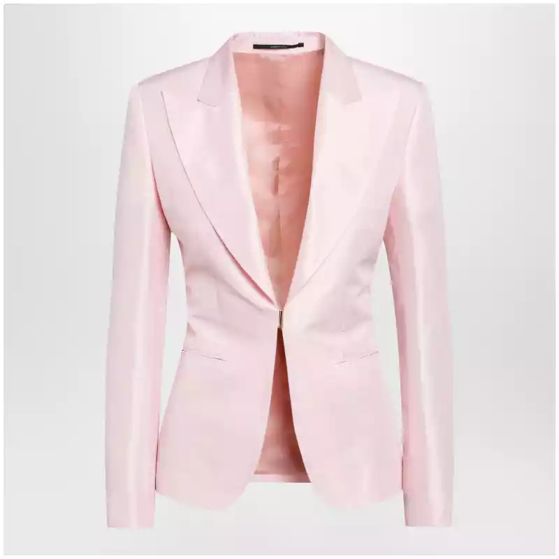 GUCCI Pink silk faille jacket