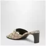 GUCCI Double G slider sandals in GG canvas in vintage sand