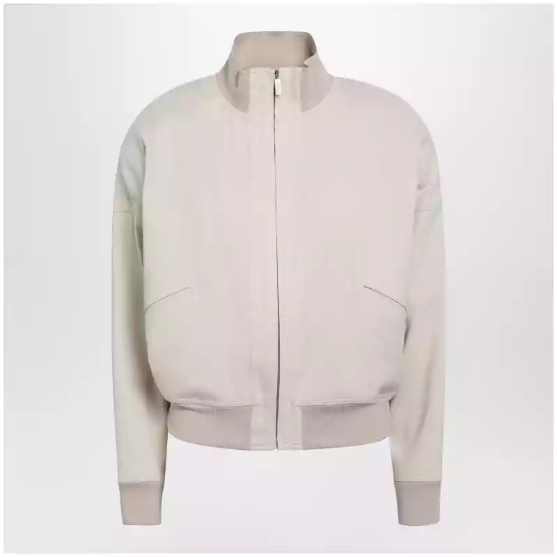 GUCCI Écru poplin zip jacket