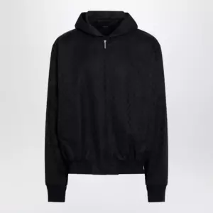 GUCCI Ultramarine GG cotton canvas zip hooded jacket