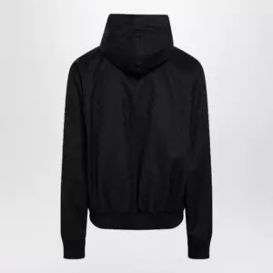 GUCCI Ultramarine GG cotton canvas zip hooded jacket