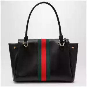 GUCCI Paparazzo medium top-handle bag in soft black leather