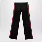 GUCCI Low-rise cotton denim jeans with Web tape in black